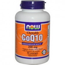 NOW Foods CoQ10 200mg 90 Lozenges