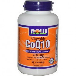 NOW Foods CoQ10 200mg 90 Lozenges