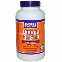 Отзывы NOW Foods Omega 3-6-9 (1000mg) - 250 Softgels