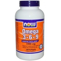 NOW Omega 3-6-9 (1000mg) - 100 gels