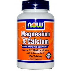 Отзывы Магний и кальций NOW Magnesium & Calcium 2:1 - 100 таблеток
