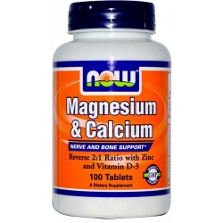 NOW Magnesium & Calcium 2:1 - 100 таблеток