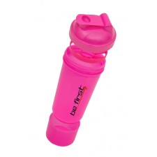 Be First Спортивный слим-шейкер 350 мл 2-в-1 (розовый)