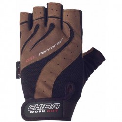 Chiba Перчатки Workout Gel Performer (коричневые)