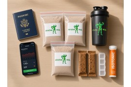 Спортивное питание в путешествии: как возить добавки и не потерять форму