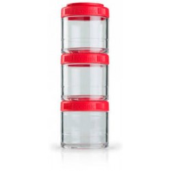 BlenderBottle GoStak - 100 мл (3 контейнера) красный